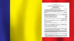 colaj, steagul romaniei, barem evaluarea nationala