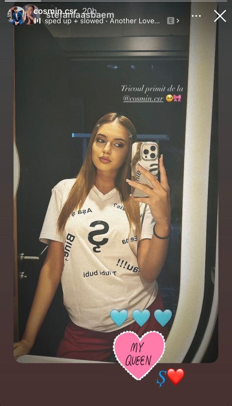 Tricoul pe care Ștefania l-a primit de la Cosmin