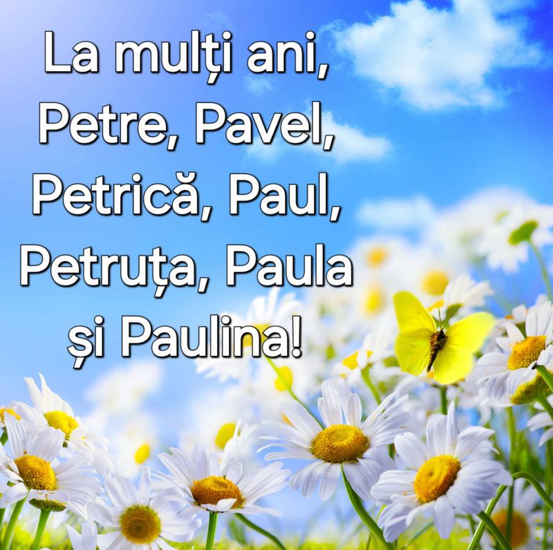 Felicitări și urări de Sfinții Petru și Pavel 