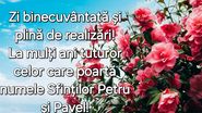 Felicitări de Sfinții Petru și Pavel