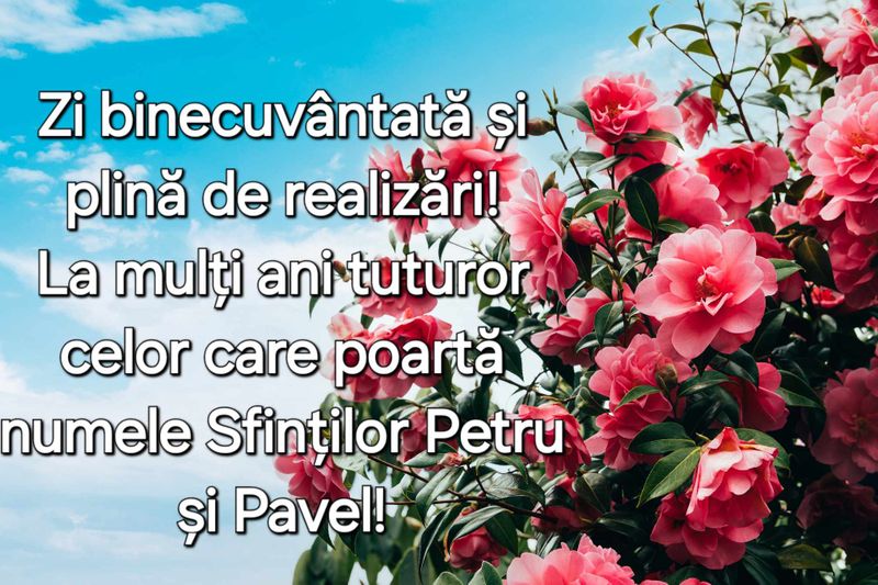 Felicitări de Sfinții Petru și Pavel