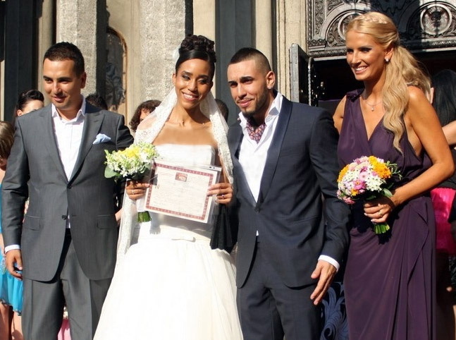 Alex Velea și fosta sa soție, cununați de Andreea Bănică și Lucian Mitrea Alex Velea, Ana Maria Mircea, Andreea Bănică, Lucian Mitrea