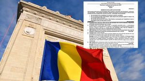 colaj, arcul de triumf, drapel, barem istorie