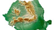 harta refief romania