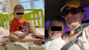 Dumitraș, băiețelul de 4 ani diagnosticat cu cancer osos și mama lui, Lucia  Dumitraș mamă