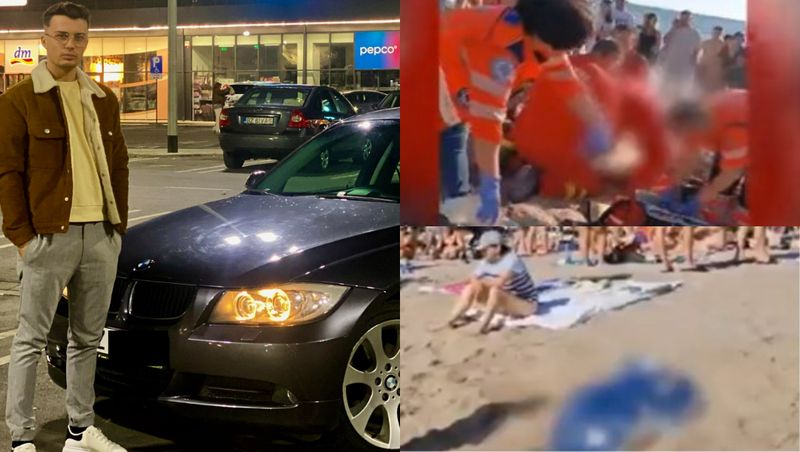 Vali, tânărul mort în Costinești/Imagini de la locul tragediei Tânăr înecat Costinești