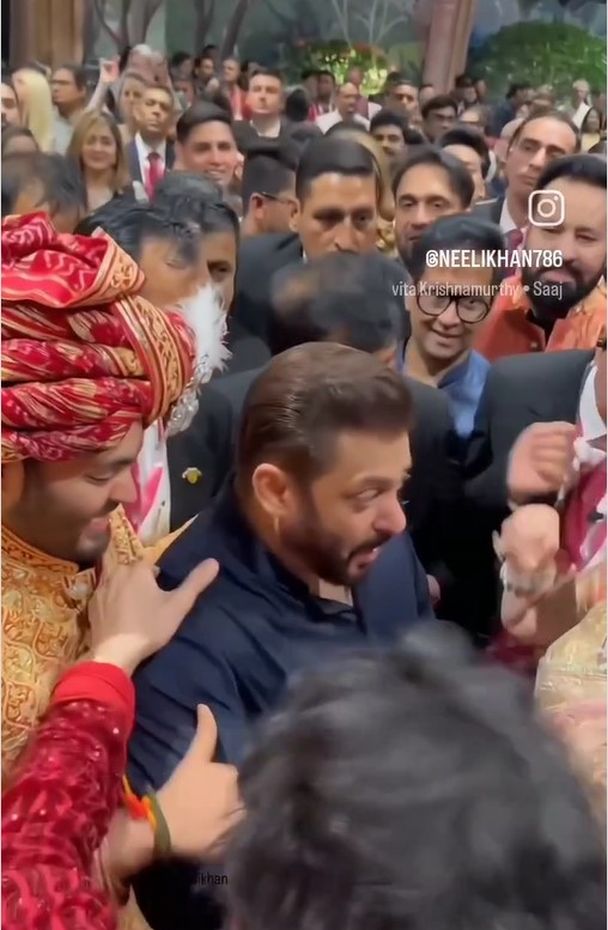 Salman Khan, la nunta lui Anant Ambani Salman Khan nuntă