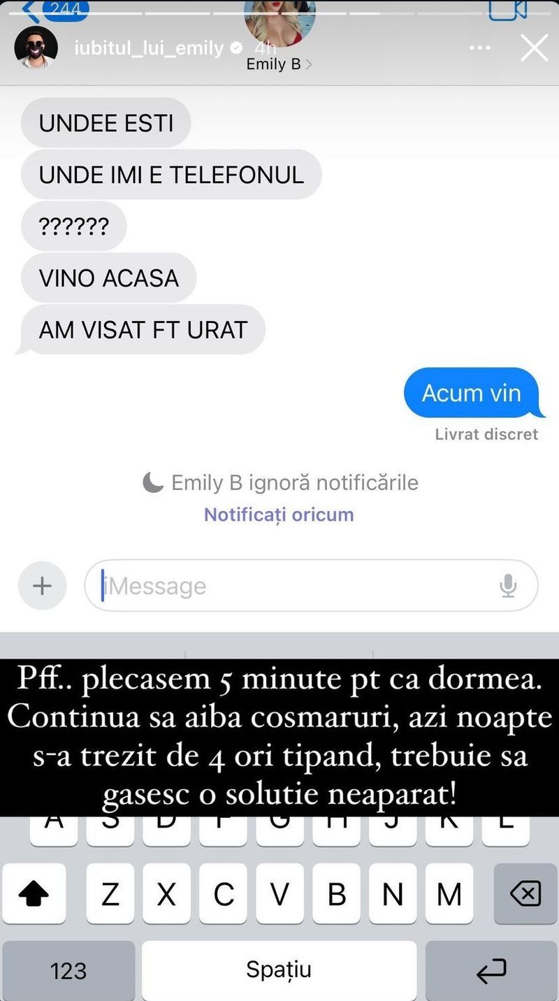 Emily Burghelea soț Andrei
