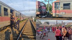 Accident grav în Gara Basarab! Opt persoane au ajuns de urgență la spital, după ce un tren s-a ciocnit de propriile vagoane. A fost activat planul roșu de intervenție