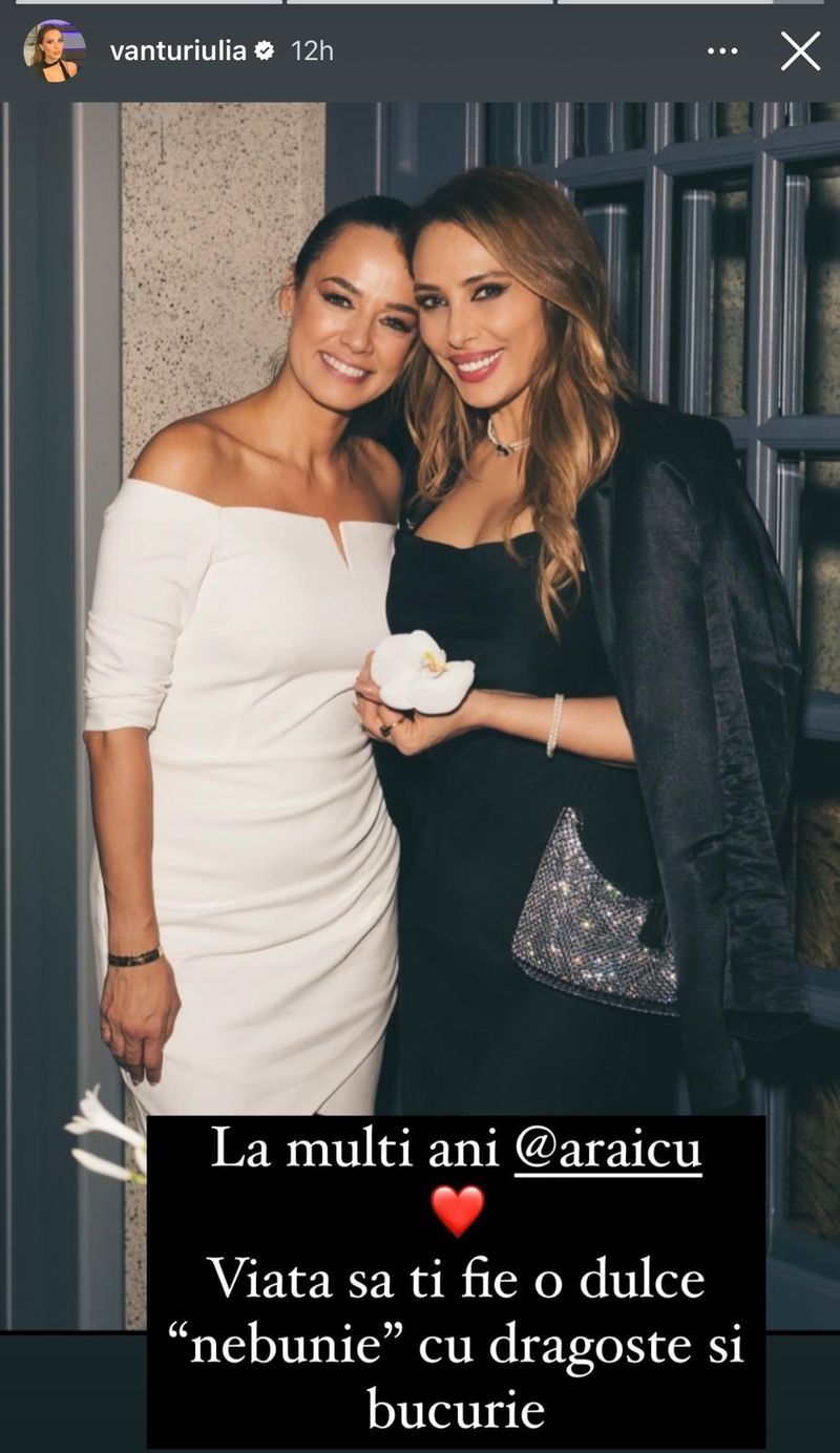 Iulia V&acirc;ntur mesaj Andreea Raicu