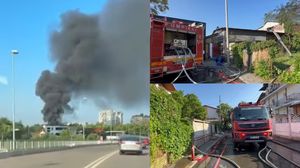 Incendiu în Pipera