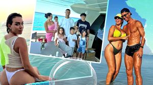 Imagini ”interzise cardiacilor” cu Georgina lui Cristiano Ronaldo pe iahtul de 6 milioane de euro! Iubita superstarului arată amețitor într-o pereche de bikini albi