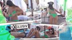 Doamna Mutu n-are stare, când Briliantul stă la soare! Imagini de colecție cu fostul mare fotbalist alături de frumoasa lui soție, Sandra, și de fiul lor, Tiago, pe plajă la Mamaia | EXCLUSIV