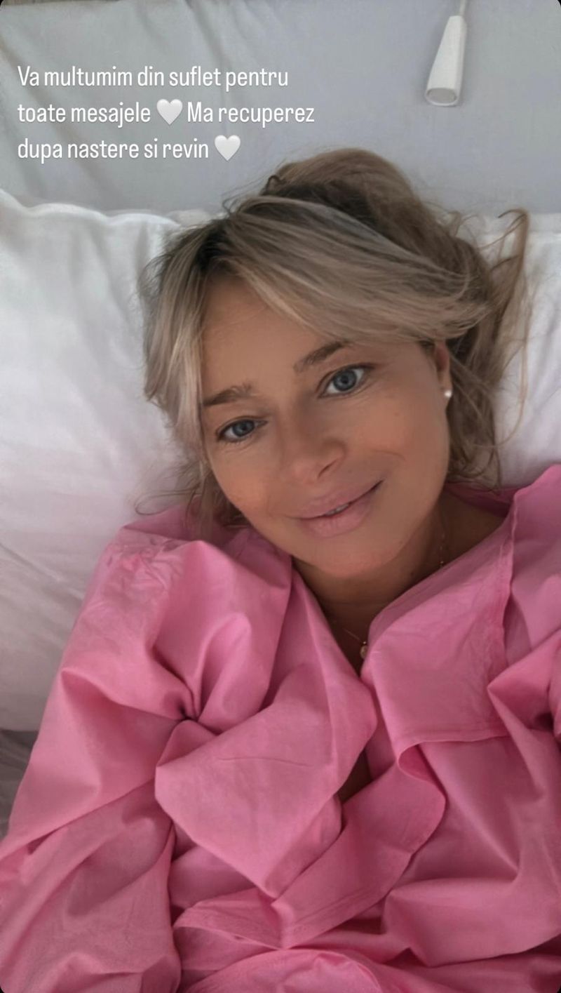 Laura Cosoi, pe patul de spital
