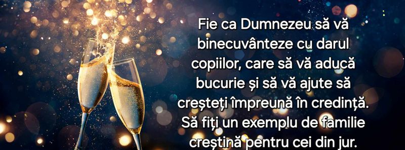 Felicitare pentru cuplu proaspăt căsătorit