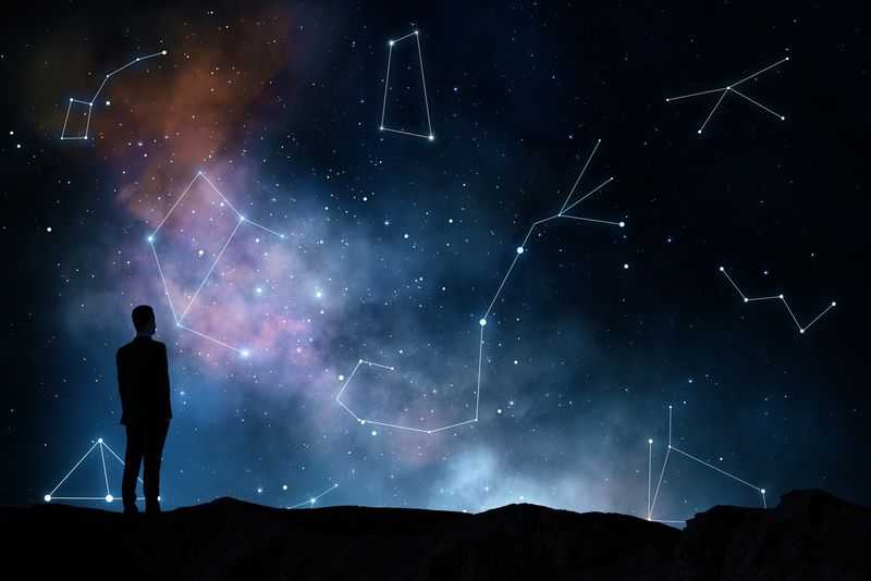 cer, silueta, semne zodiacale