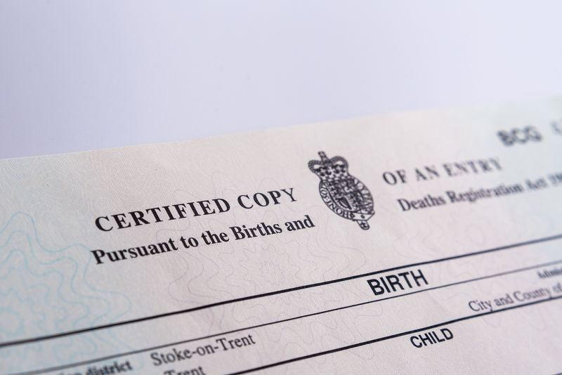 exemplu de certificat de nastere