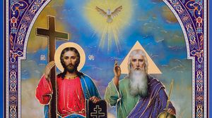 Icoana cu Dumnezeu Tatăl și Dumnezeu Fiul