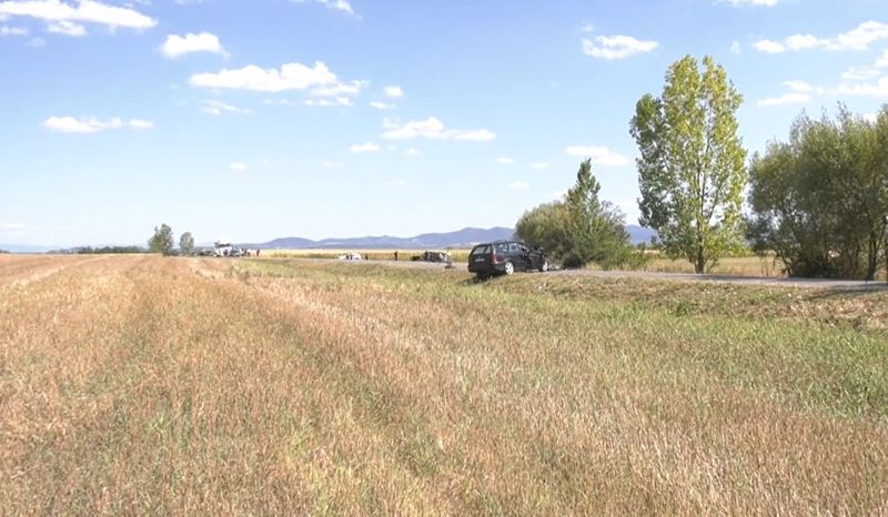 Imagini de la locul accidentului din Bihor