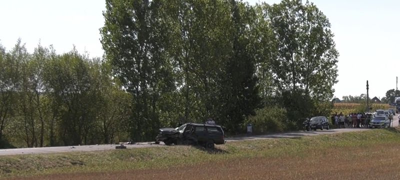 Imagini de la locul accidentului din Bihor