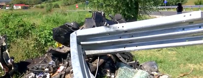 Imagini de la locul accidentului