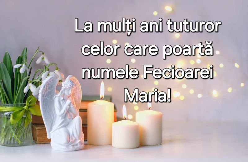 Felicitare de Sfânta Maria