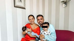 Vlăduța Lupău și Adi Rus, alături de copiii lor