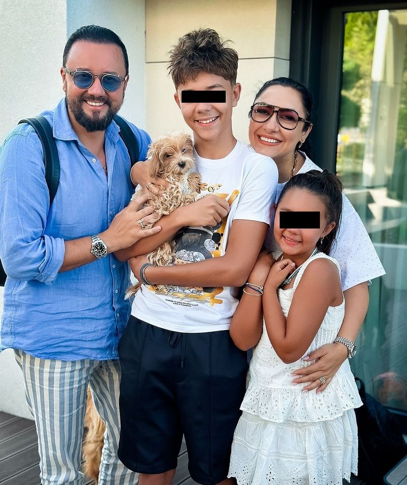 Cătălin Măruță și Andra copii