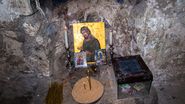 Icoana Sfântului Ioan Botezătorul în peșteră