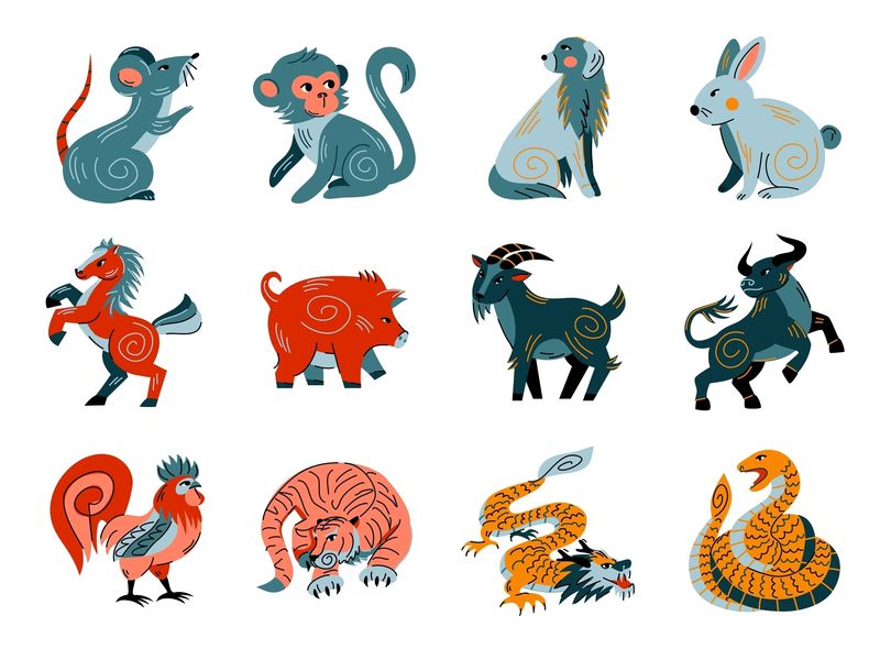 Cele 12 elemente din zodiacul chinezesc