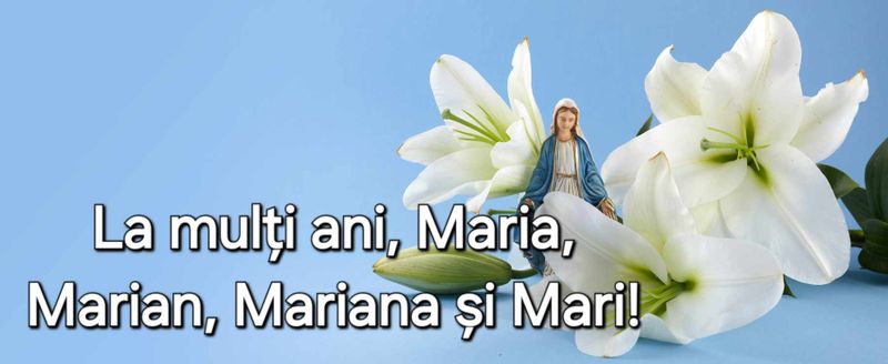 Felicitare de Sf&acirc;nta Maria