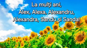 Felicitări de Sfântul Alexandru