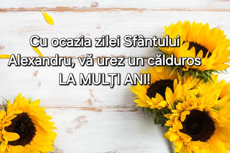 Felicitări de Sfântul Alexandru