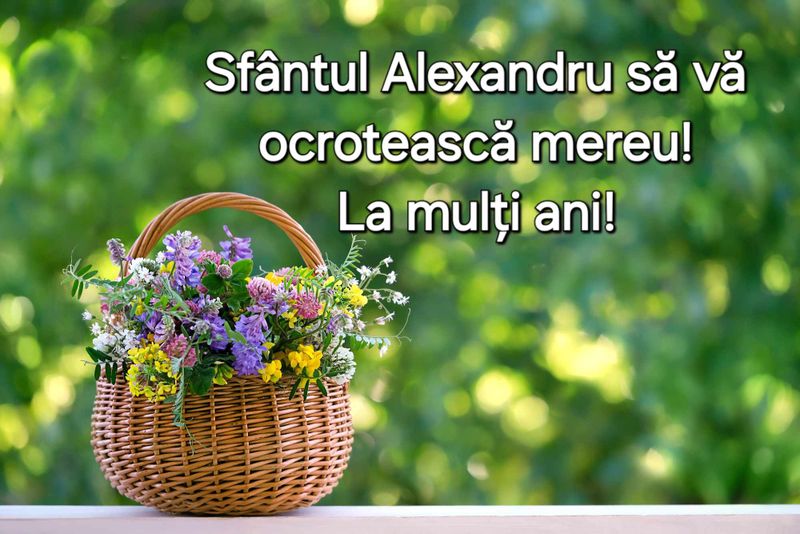 Felicitări de Sfântul Alexandru
