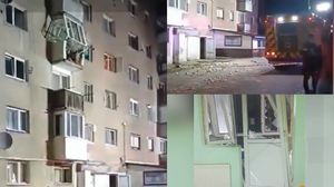 Explozie într-un bloc din Vulcan