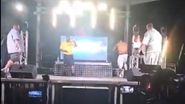 Momentul în care Fatman Scoop se prăbușește