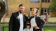 Adda, alături de familia sa