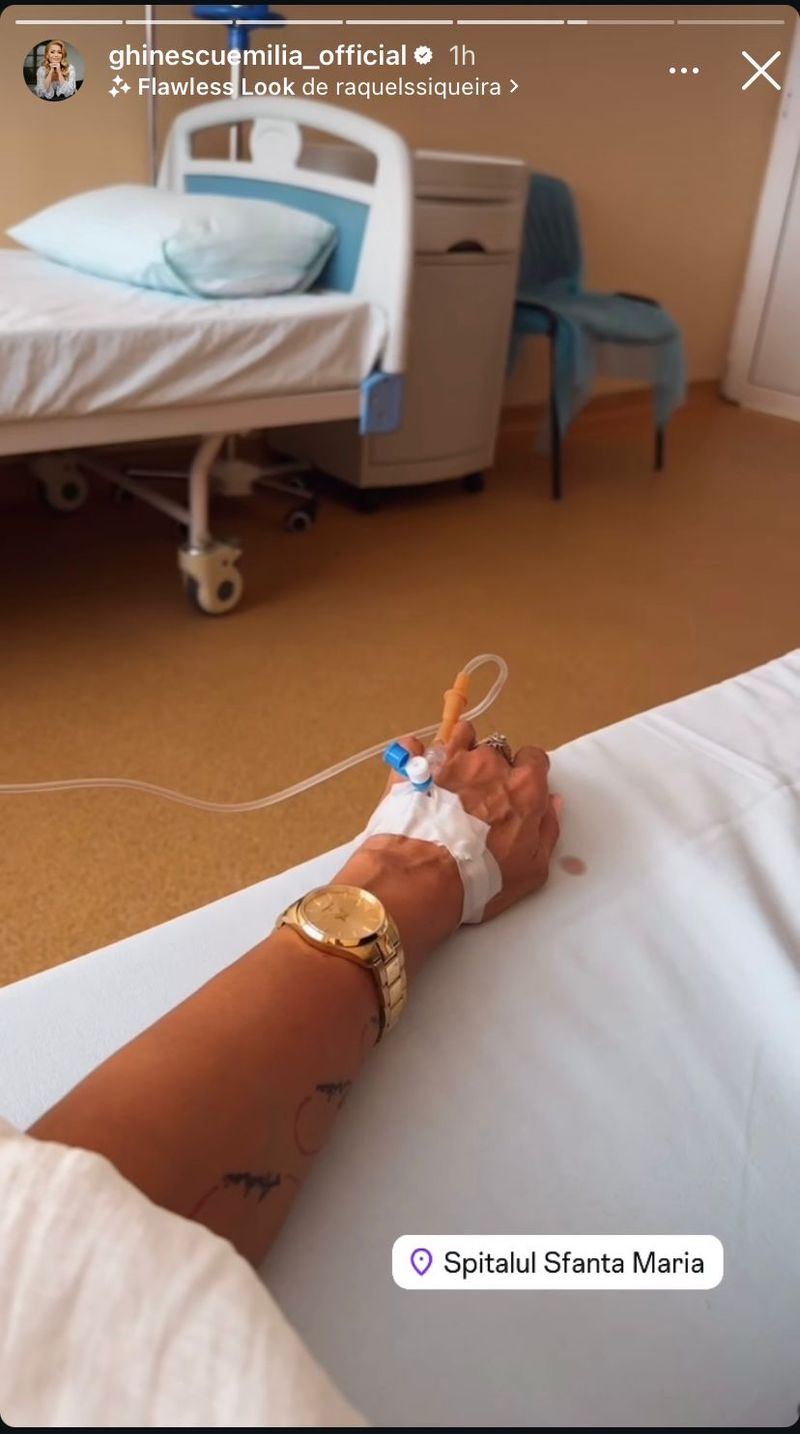 Emilia Ghinescu la spital