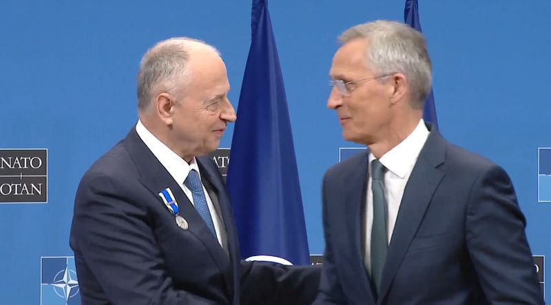 Mircea Geoană și Jens Stoltenberg