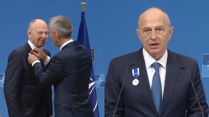 Mircea Geoană și  Jens Stoltenberg