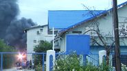 Incendiu la o hală de substanțe chimice din Dâmbovița