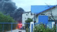 Incendiu la o hală de substanțe chimice din Dâmbovița