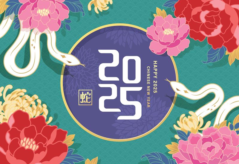 2025, ilustratie, zodiac chinezesc, sarpe