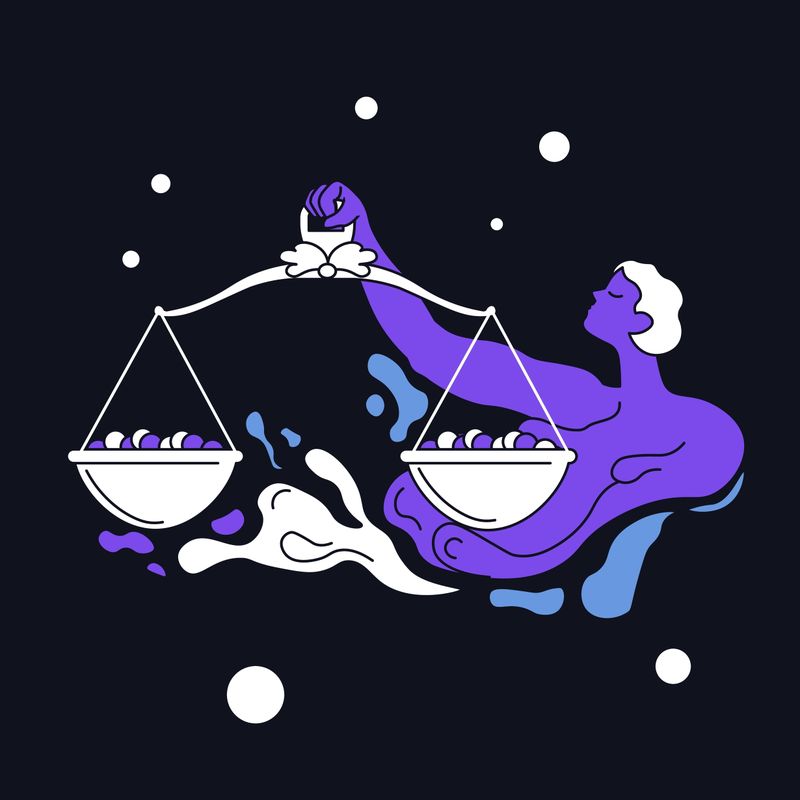 Ilustrație zodia Balanță Ilustrație zodia Balanță