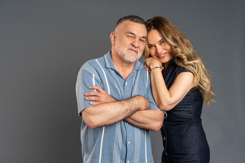 Leonard Doroftei și soția sa, Monica