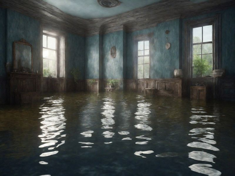Imagine dintr-o casă inundată casa inundata