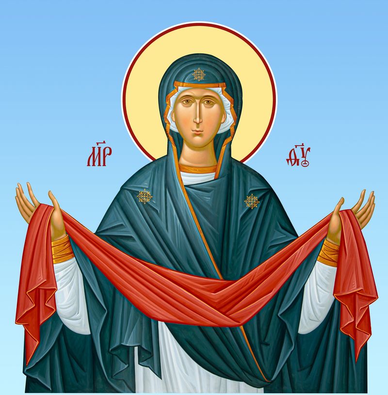 Icoana Acoperământului Maicii Domnului Icoana Acoperământului Maicii Domnului