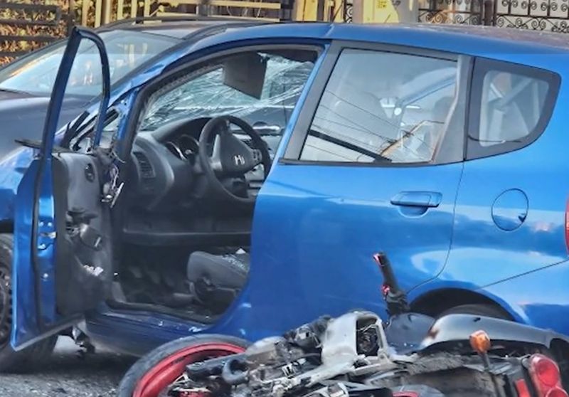 Imagini de la locul accidentului