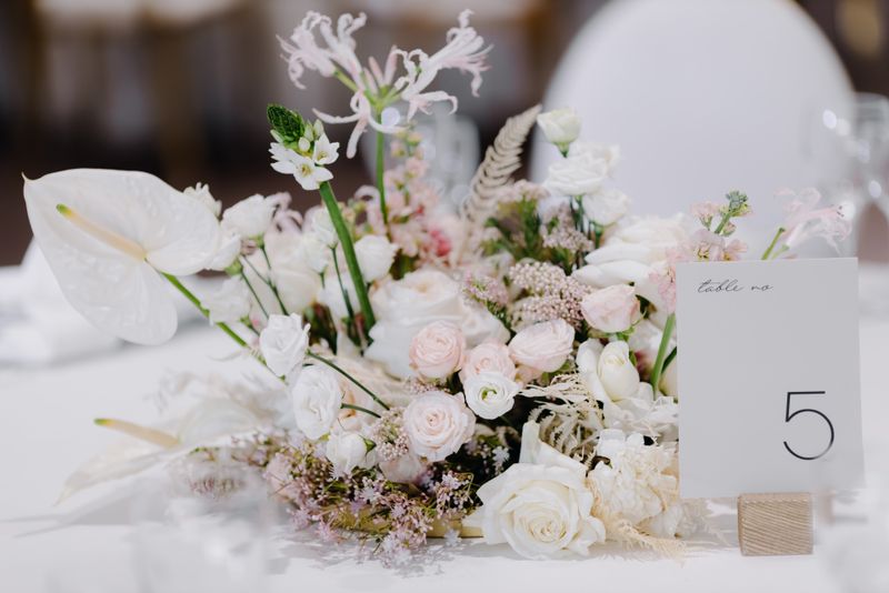 decor, masa, nunta, flori