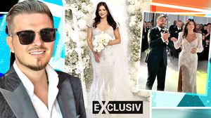 Monica Bîrlădeanu, superbă în rochia de mireasă! Florin Burescu a spus care este singurul detaliu la care ar fi trebuit să fie mai atentă: "S-ar fi potrivit mult mai bine" | EXCLUSIV